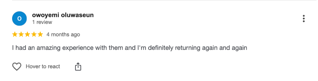 Customer Review